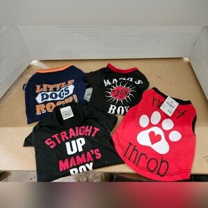 4 Xtra Small Dog Tshirts. NWT (C)
